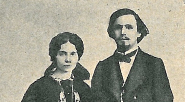  Tadeusz Korzon z żoną, w młodym wieku.  