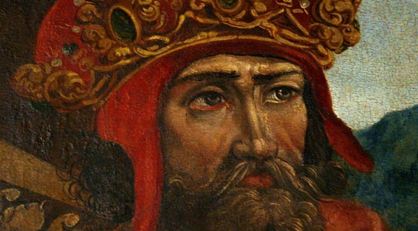  "Portret Władysław Jagiełły" Hansa von Klumbacha (detal).  