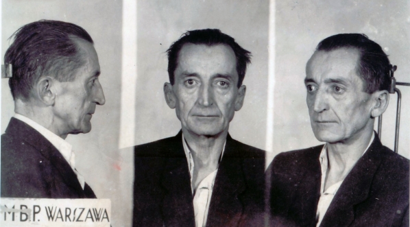  Emil August Fieldorf po aresztowaniu w 1950 roku.  
