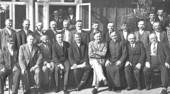  25- lecie kasy im. Franciszka Stefczyka w Bogucicach koło Bochni w sierpniu 1932 roku.  