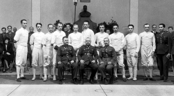  Szermiercze mistrzostwa armii w Krakowie w kwietniu 1934 r.  