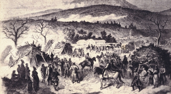  Obóz Langiewicza w górach Świętokrzyskich w lutym 1863 r.  