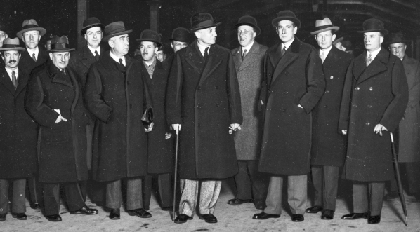  Powrót delegacji polskiej z XIII Sesji Zgromadzenia Ligi Narodów w październiku 1932 roku.  
