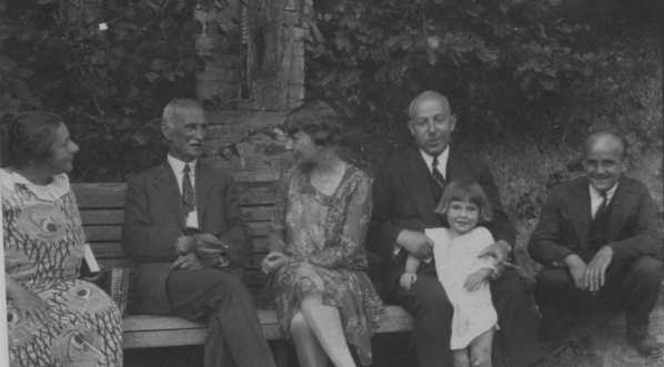  Julian Fałat i jego goście, 1928 rok.  