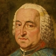 "Portret Teodora Kazimierza Czartoryskiego (1704-1768), biskupa poznańskiego" Antoniego Brygierskiego. ...