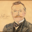 "Portret Jana Raczyńskiego" Stanisława Wyspiańskiego. ...