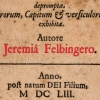 Jeremiasz Feldbinger (Felbinger)