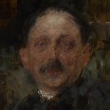 "Portret malarza Marcina Samlickiego" Olgi Boznańskiej. ...