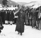 Marsz narciarski szlakiem huculskim II Brygady Legionów Polskich w Worochcie w lutym 1938 roku.