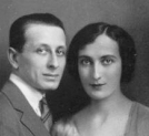 Aleksander Tansman z żoną Anną Eleonorą Brociner.