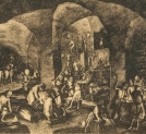 Wieliczka : Idealny przekrój kopalni według sztychu G. Borlacha z r. 1723.