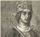 Portret Rychezy, żony Mieszka II, na pierwszej stronie "Tygodnika Illustrowanego".