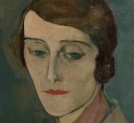 "Portret kobiety" ("Portret pani Edwardowej Woronieckiej") Leopolda Gottlieba.
