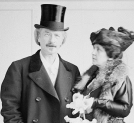 Ignacy Jan Paderewski i jego żona w 1916 roku na Międzynarodowej Wystawie Kwiatów w Nowym Jorku.