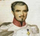 Ludwik Bystrzonowski w mundurze majora krakusów z 1831 roku.
