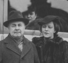 Pianista i kompozytor Józef Hofmann z żoną, Kraków, maj 1938 rok.