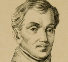 "Portret Kajetana Dunin Rzuchowskiego, pułkownika wojsk polskich (1775-1848) według portretu z epitafium w kościele śś. Piotra i Pawła w Krakowie" Tomasza Łosika.