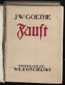 Strona tytułowa "Fausta" w przekładzie Władysława Kościelskiego.