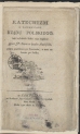 Franciszek Salezy Jezierski "Katechizm o taiemnicach rządu polskiego, iaki był około roku 1735" (strona tytułowa)