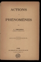 Ludwik Gumplowicz "Actions ou phénomènes" (strona tytułowa)