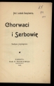 Ludwik Gumplowicz "Chorwaci i Serbowie : stydyum socyologiczne" (strona tytułowa)