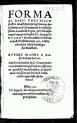 Jan Łaski "Forma ac ratio tota ecclesiastici ministerii..." (strona tytułowa)
