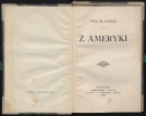 Roger Łubieński "Z Ameryki" (strona tytułowa)