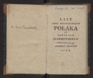 Piotr Paweł Jan Maleszewski "List Jana Woytyńskiego Polaka do generała Dombrowskiego kommenderuiącego Legiony Polskie" (strona tytułowa)
