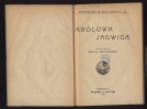 Cecylia Niewiadomska "Królowa Jadwiga"  (strona tytułowa)