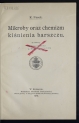Kazimierz Panek "Mikroby oraz chemizm kiśnienia barszczu" (strona tytułowa)