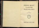 Leon Piniński "Piękno miast i zabytki przeszłości" (strona tytułowa)