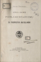 Antoni Prochaska "Geneza i rozwój parlamentaryzmu za pierwszych Jagiellonów" (strona tytułowa)