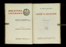 Antoni Prochaska "Lwów a szlachta" (strona tytułowa)