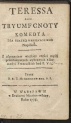 Antoni Tadeusz Michniewski "Teressa albo Tryumf cnoty [...]" (strona tytułowa)
