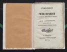 Jan Oczapowski "Wiadomość o używaniu wód buskich w leczeniu rozmaitych chorób" (strona tytułowa)