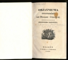 Fryderyk Kazimierz Skobel, Józef Majer "Objaśnienia spostrzeżeń nad wyrazami lekarskiemi umieszczonych w tomie trzecim Kwartalnika Naukowego" (strona tytułowa)