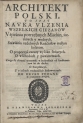 Stanisław Solski "Architekt polski [...]" (strona tytułowa)
