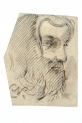 Cyprian Kamil Norwid "Głowa mężczyzny z zarostem" (1841-1883 r.)