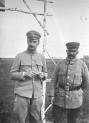 Fotografia Legionistów z I Brygady. Klemensiewicz (z prawej), podporucznik I Brygady Legionów, Kazimierz Sosnkowski (z lewej).