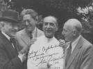 Artur Rodziński, Arturo Toscanini, Augusto Bernard Molinari i dr Rinaldi podczas pobytu we Włoszech. (1933 r.)