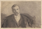 Portret Henryka Sienkiewicza wykonany przez Leona Wyczółkowskiego.