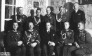 Dekoracja łotewskim orderem Lacplesis gen. Juliusza Rómmla, płk. Ludwika Hickiewicza i płk. Kazimierza Schally`ego w Warszawie w 1926 roku.