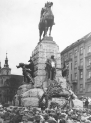 Uroczystości w Krakowie w 1930 roku z okazji rocznicy plebiscytu na Warmii i Mazurach.