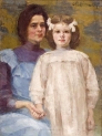 "Autoportret z córką" Anieli Pająkównej.