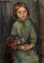 "Portret dziewczynki z kwiatami" braci Seidenbeutel.