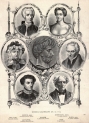 Tableau z portretami rodziny Lelewelów wykonane przez Bronisława Puca.