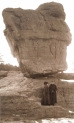 Helena i Ignacy Jan Paderewscy przy Balanced Rock w Garden of the Gods w Colorado Springs (USA) w 1908 r.