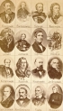 Tableau z portretami szesnastu osobistości.