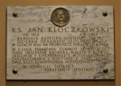 Tablica pamięci ks. Jana Kloczkowskiego w kościele w Jedlińsku.