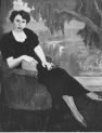 Obraz Stanisława Niesiołowskiego przedstawiający portret pani Woytowicz-Grabińskiej.